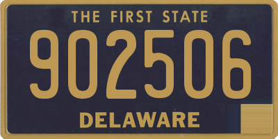 DE license plate 902506