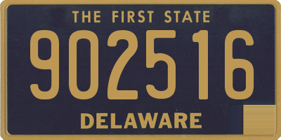 DE license plate 902516