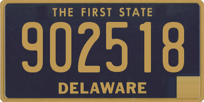 DE license plate 902518