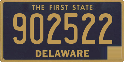 DE license plate 902522