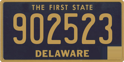 DE license plate 902523