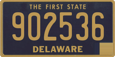 DE license plate 902536