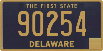 DE license plate 90254