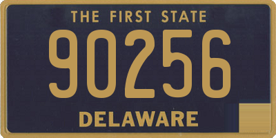 DE license plate 90256