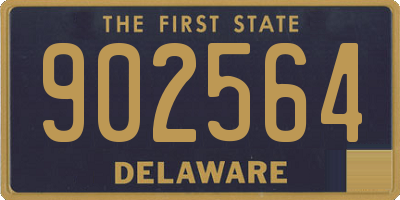 DE license plate 902564