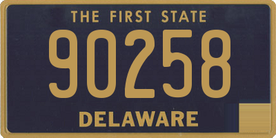 DE license plate 90258