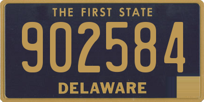 DE license plate 902584