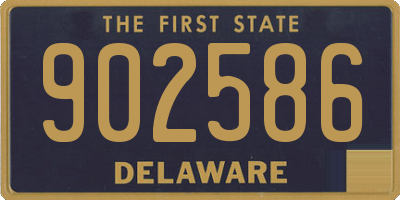 DE license plate 902586