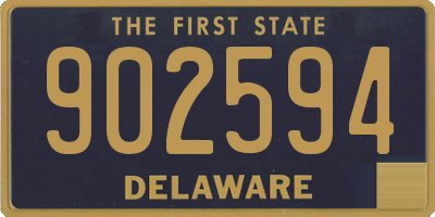DE license plate 902594