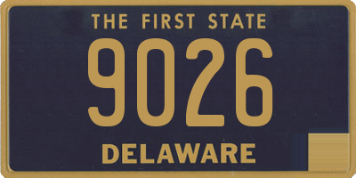 DE license plate 9026