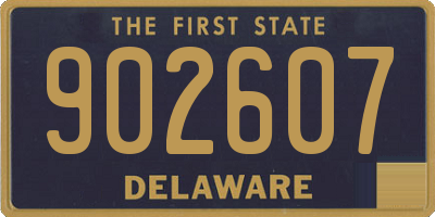 DE license plate 902607