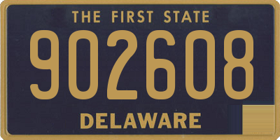 DE license plate 902608