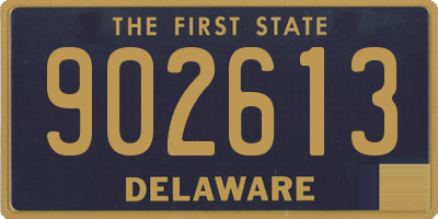DE license plate 902613