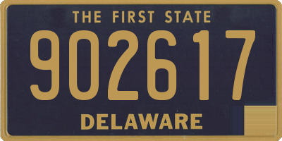 DE license plate 902617