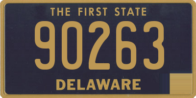 DE license plate 90263