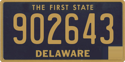 DE license plate 902643