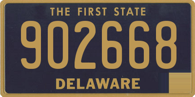DE license plate 902668
