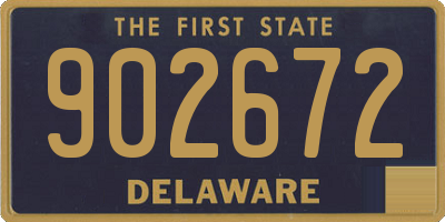 DE license plate 902672