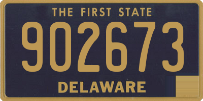 DE license plate 902673