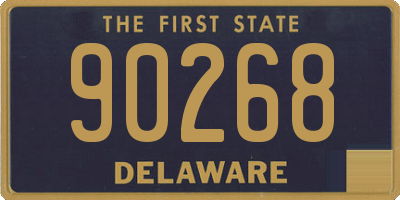 DE license plate 90268