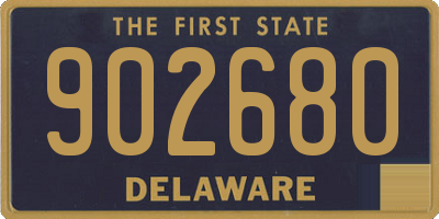 DE license plate 902680
