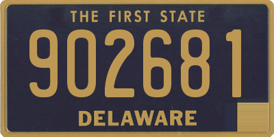 DE license plate 902681