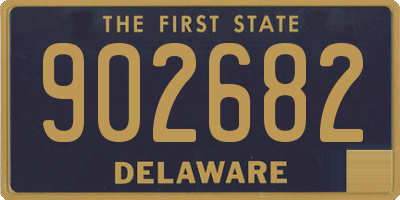 DE license plate 902682