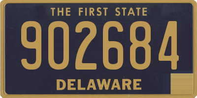 DE license plate 902684