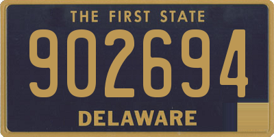 DE license plate 902694