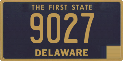 DE license plate 9027