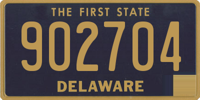 DE license plate 902704
