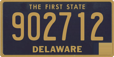 DE license plate 902712