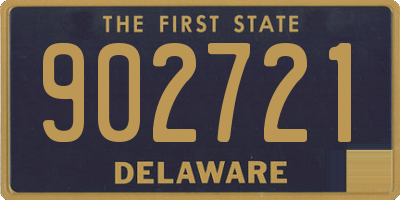 DE license plate 902721