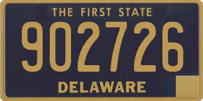 DE license plate 902726