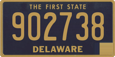 DE license plate 902738