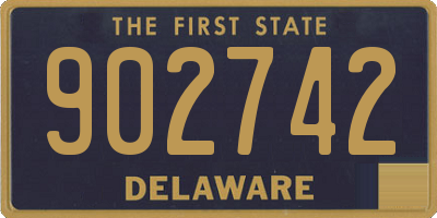 DE license plate 902742