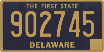DE license plate 902745