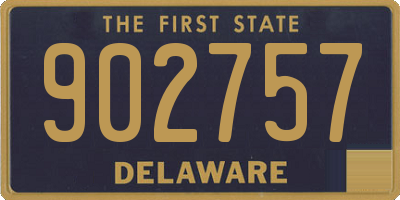 DE license plate 902757