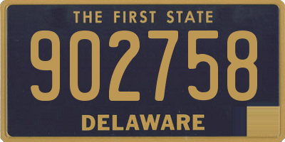 DE license plate 902758