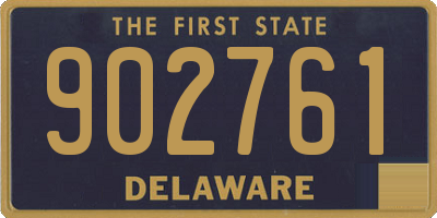 DE license plate 902761