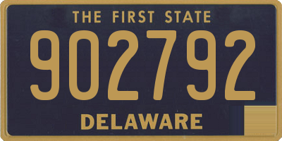 DE license plate 902792