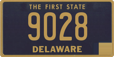 DE license plate 9028