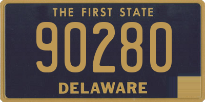 DE license plate 90280