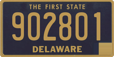 DE license plate 902801