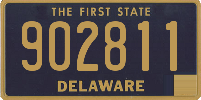 DE license plate 902811