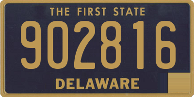 DE license plate 902816