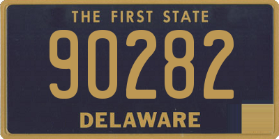 DE license plate 90282