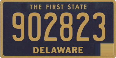 DE license plate 902823
