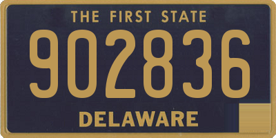 DE license plate 902836