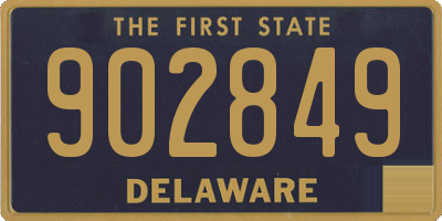 DE license plate 902849
